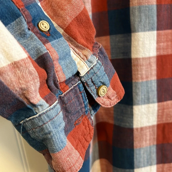 Wrangler Indigo Men's bundle of 3 XL/TG button down  100% cotton plaid - Picture 16 of 16